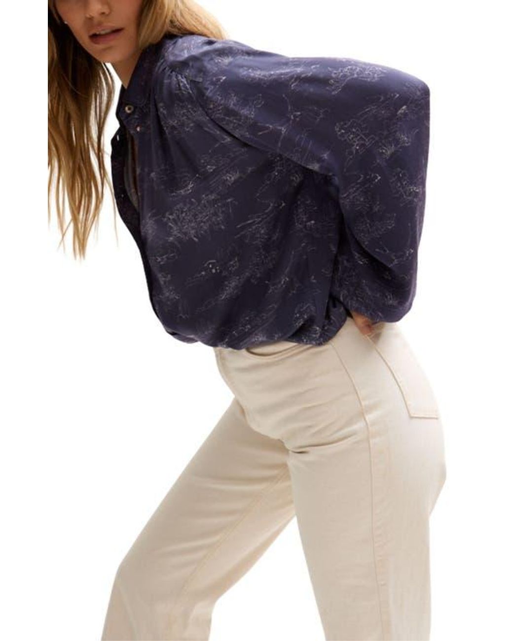 Lily and Lionel Blue Marrianne Peter Pan Collar Shirt