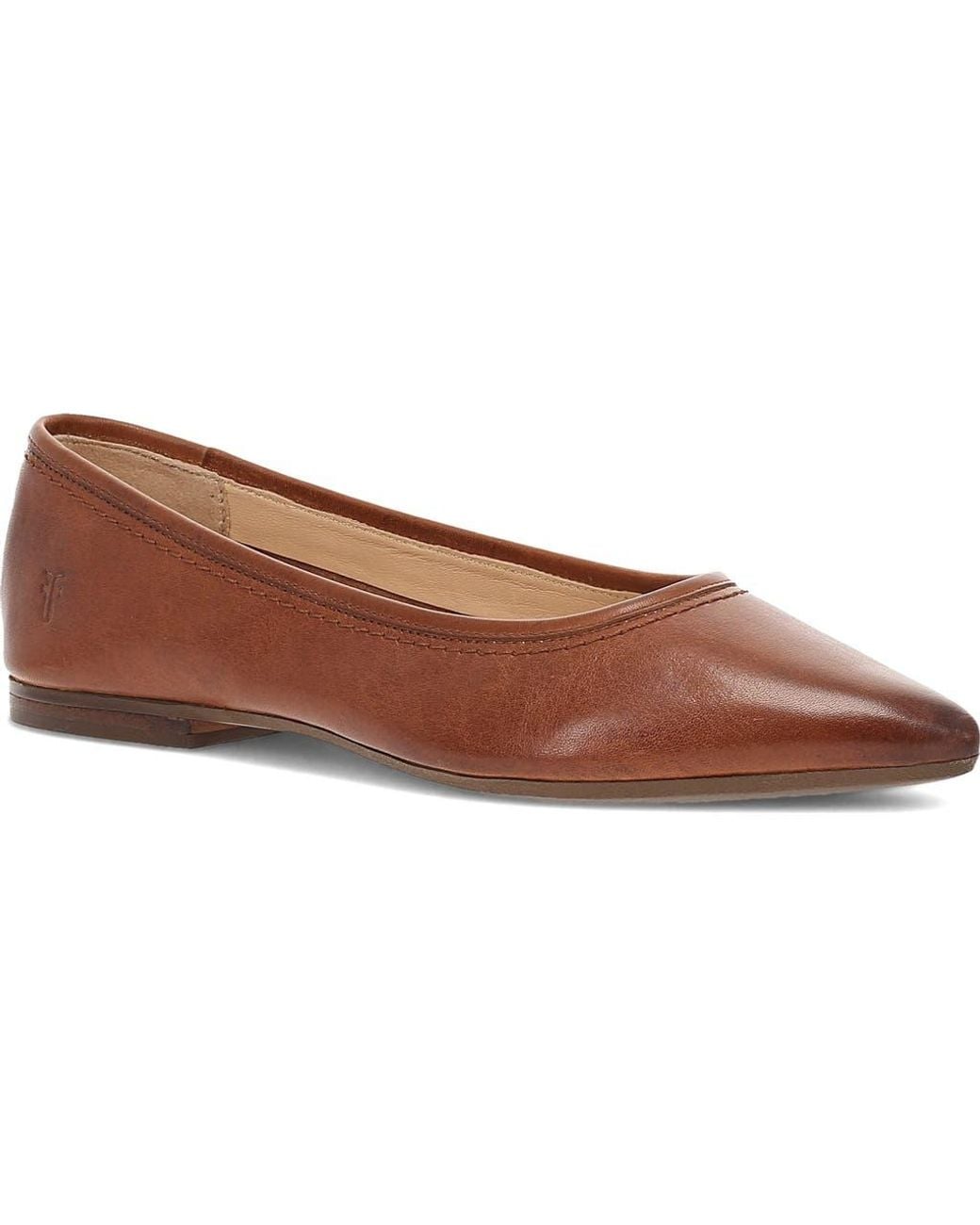 Frye Brown Heather Pointed Toe Flat