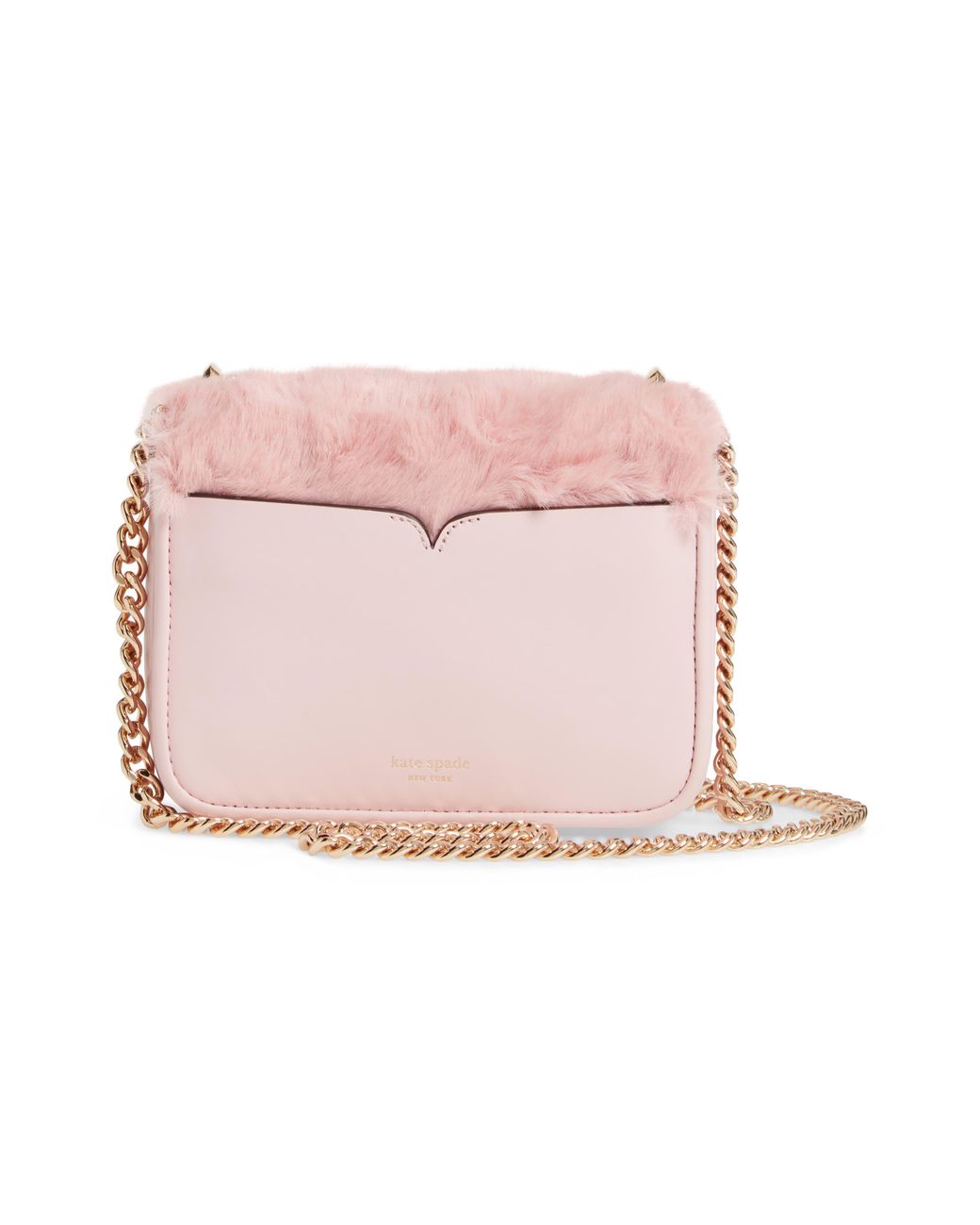 Faux fur mini bag Kate Spade Pink in Faux fur - 28264560