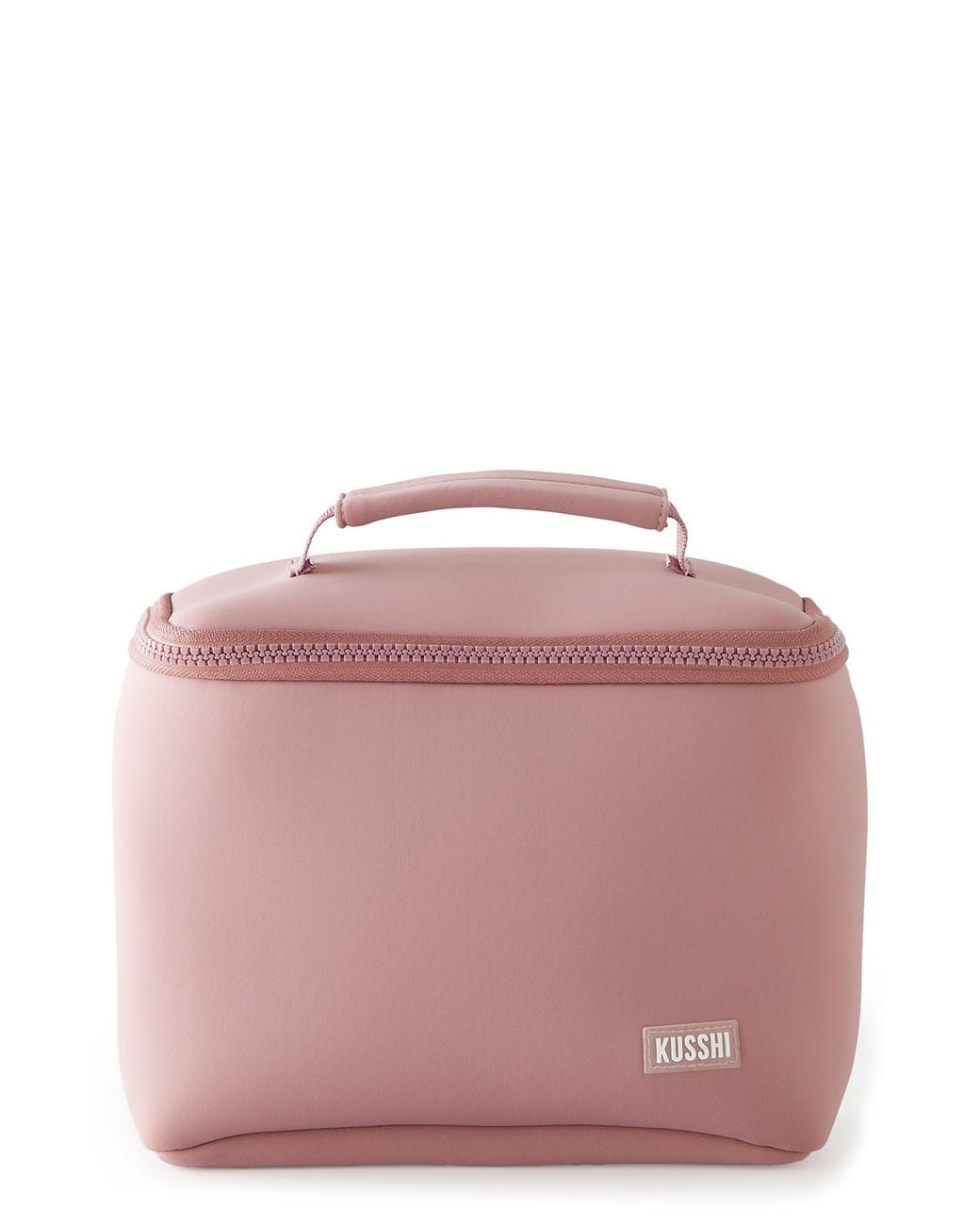 KUSSHI Pink Small Neoprene Train Case