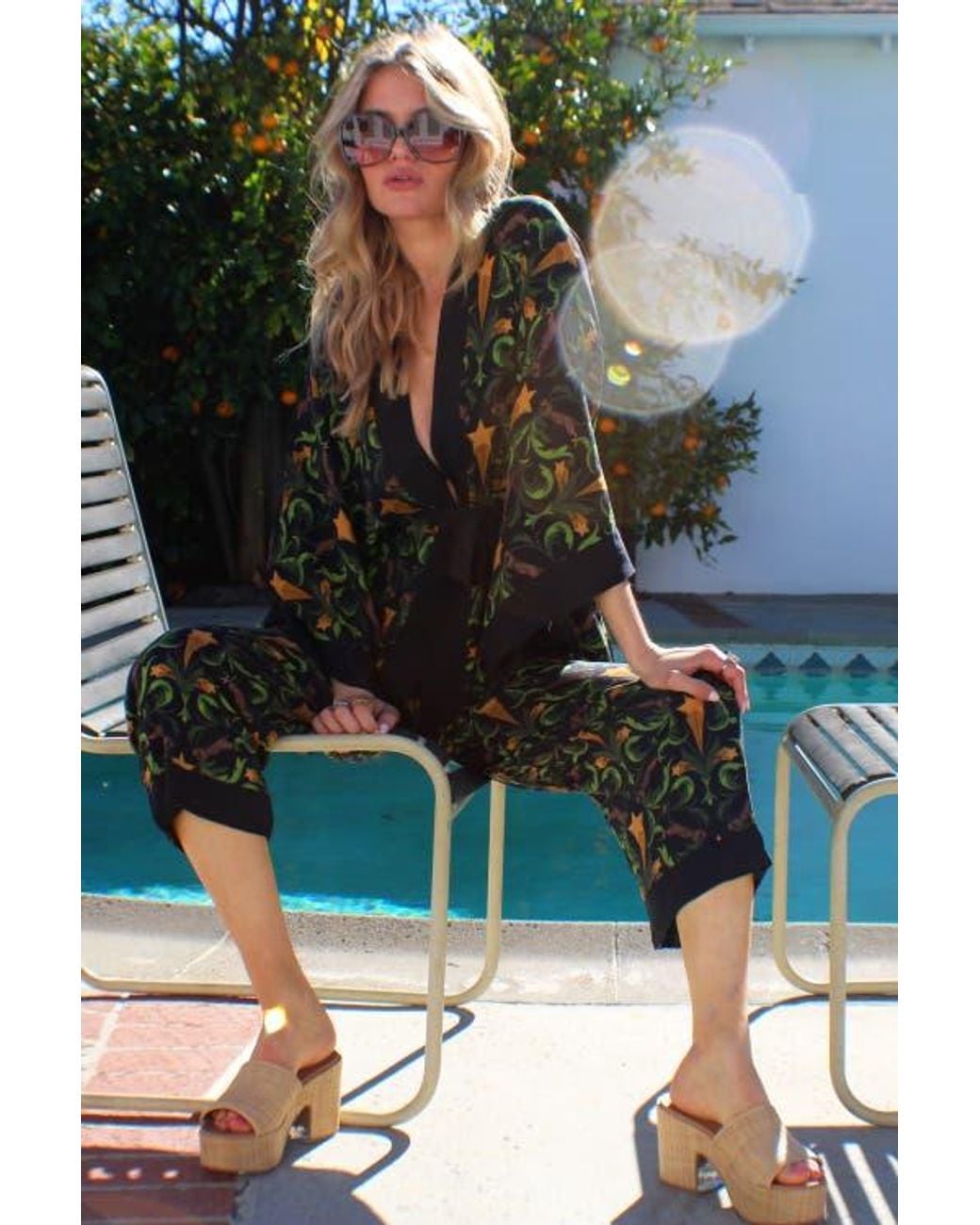 Henelle Green Duster Jacket