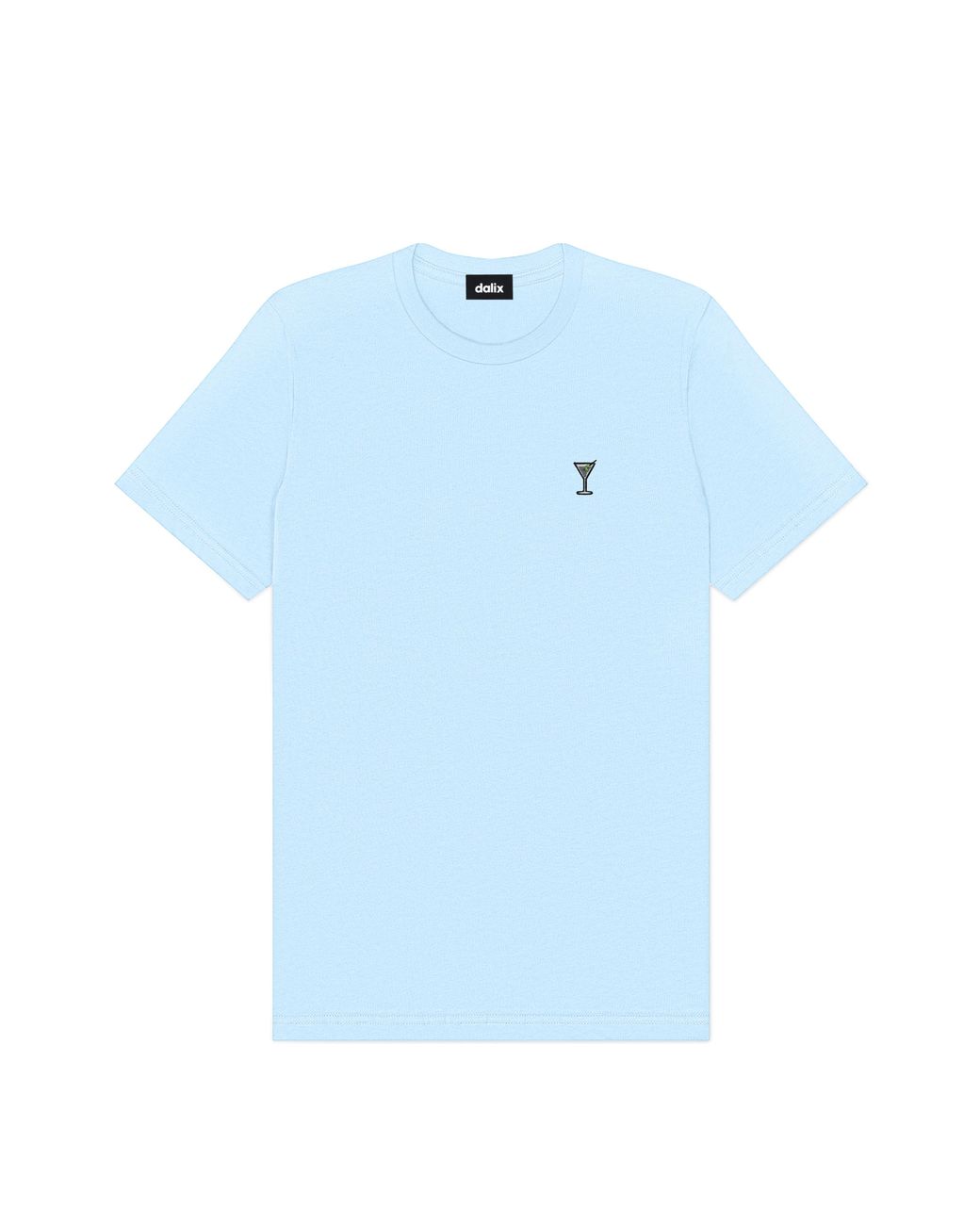 Alix Blue Martini Cotton Tee for men