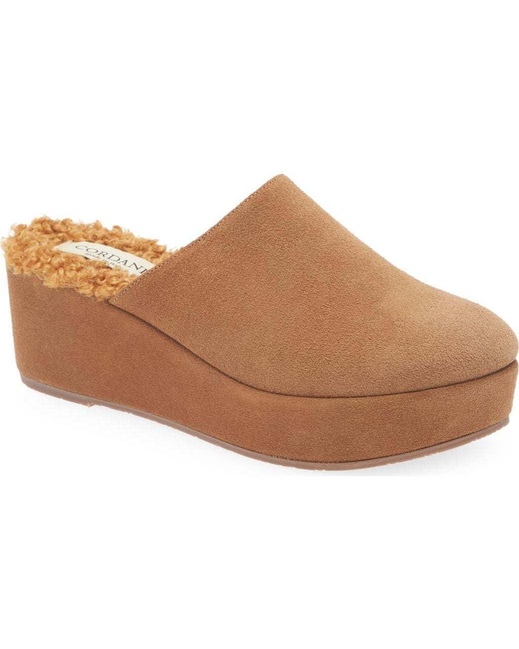 Cordani Brown Camryn Platform Wedge Mule