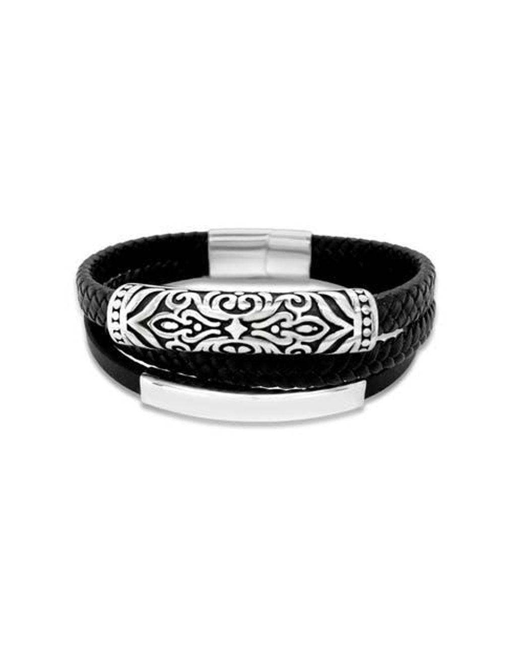 Anna Zuckerman Black Celtic Stack Cuff for men