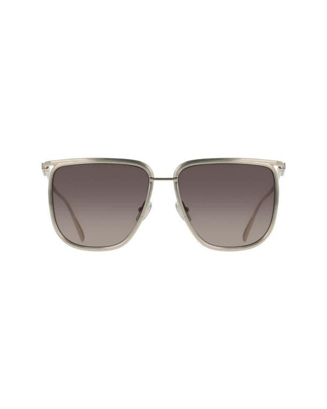 Ferragamo Multicolor 58Mm Gradient Modified Rectangular Sunglasses
