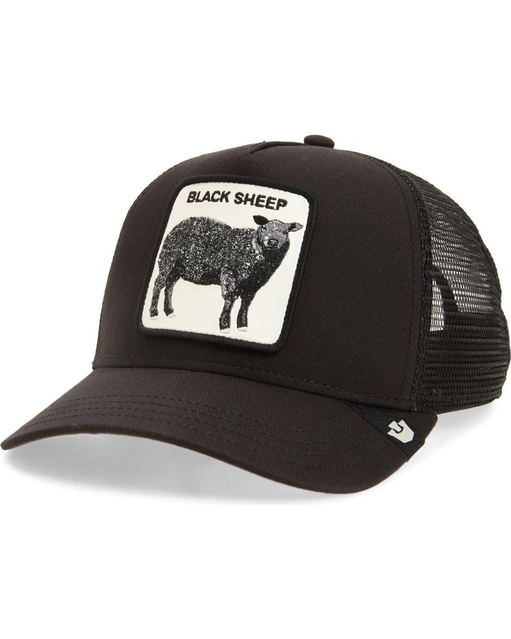 Goorin Bros Black The Sheep Patch Trucker Hat for men