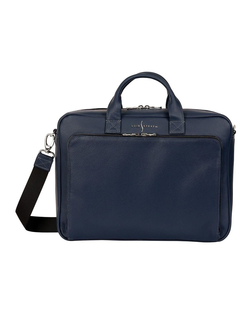 Luis Steven Blue Laptop Briefcase for men