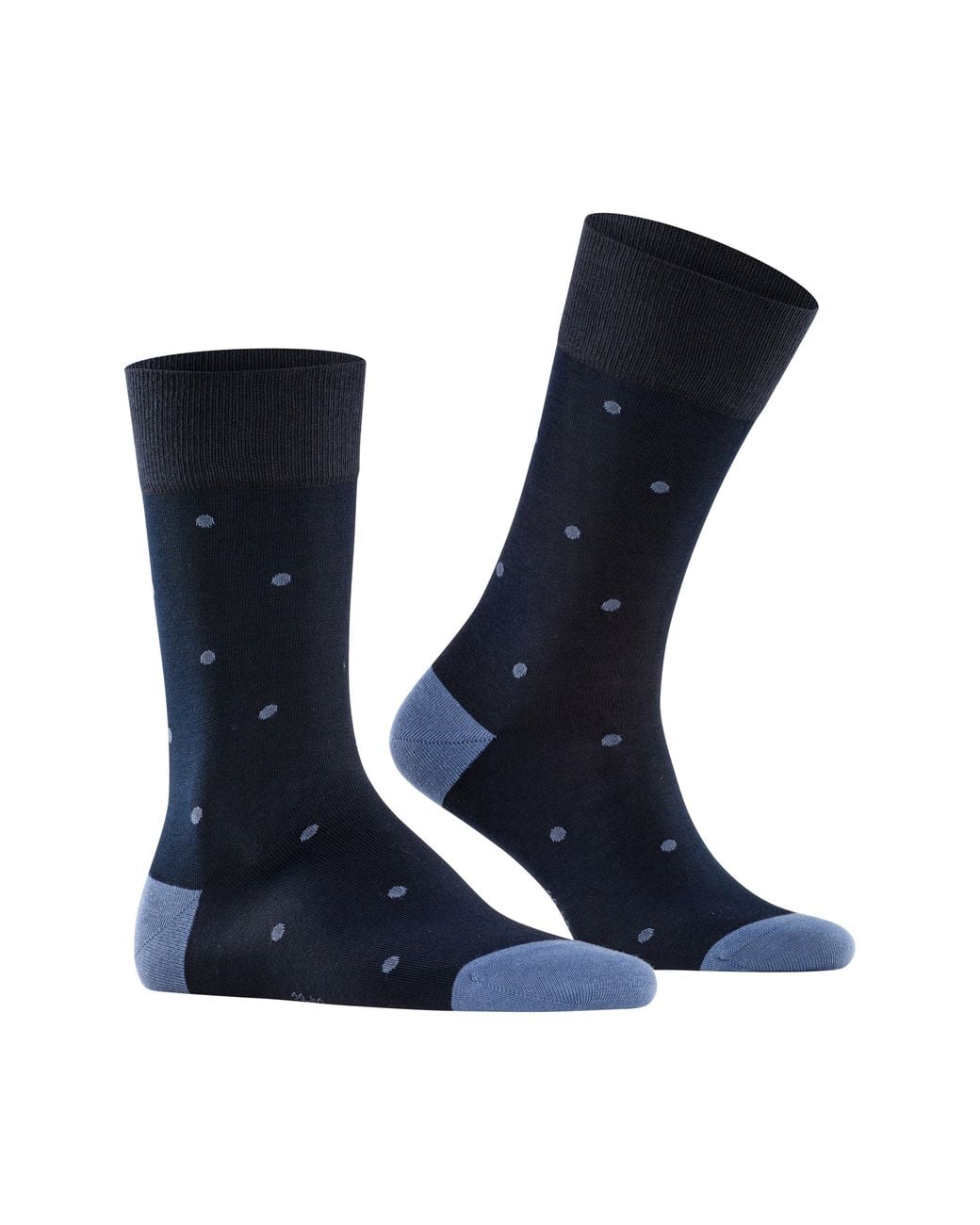 Falke Blue Polka Dot Crew Socks for men