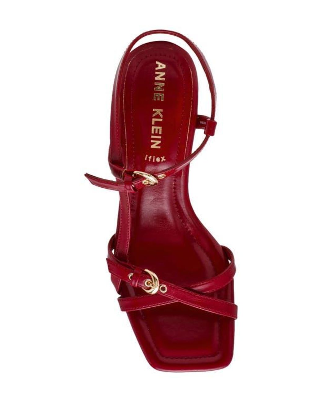 Anne Klein Jaydyn Kitten Heel Sandal in Red | Lyst