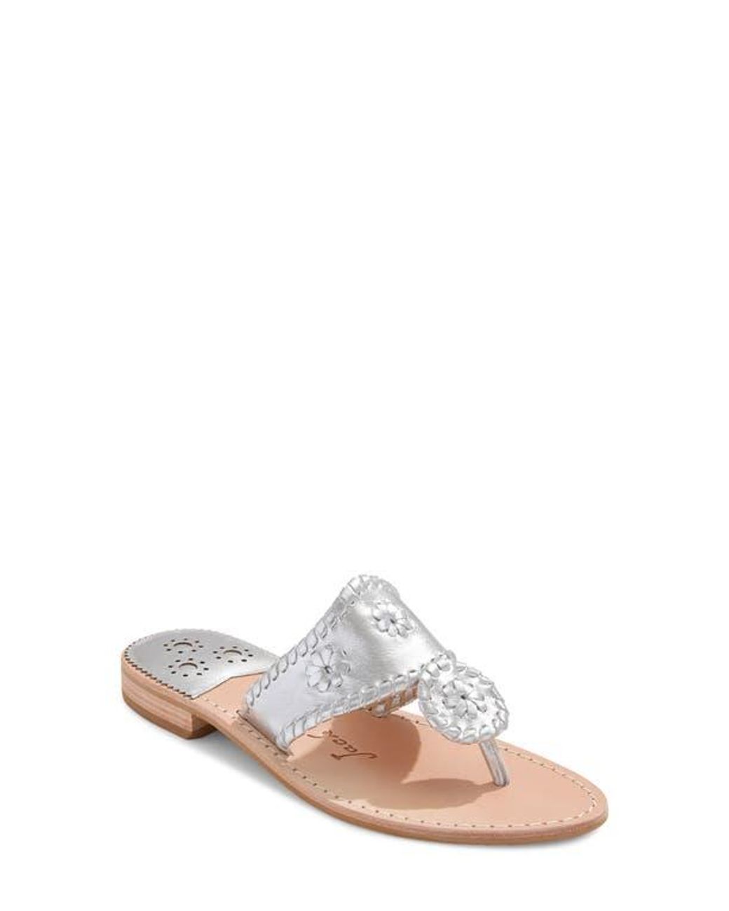 Jack Rogers White Jacks Flat Sandal