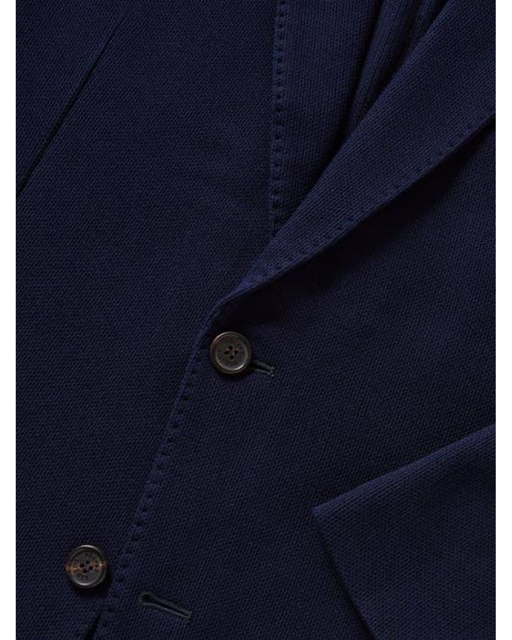 Robert Talbott Blue Wright Knit Blazer for men