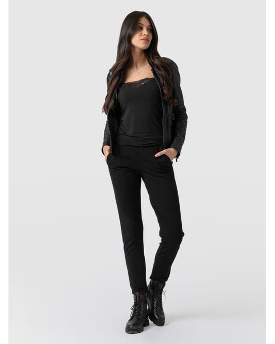 Saint + Sofia Black Finsbury Pant