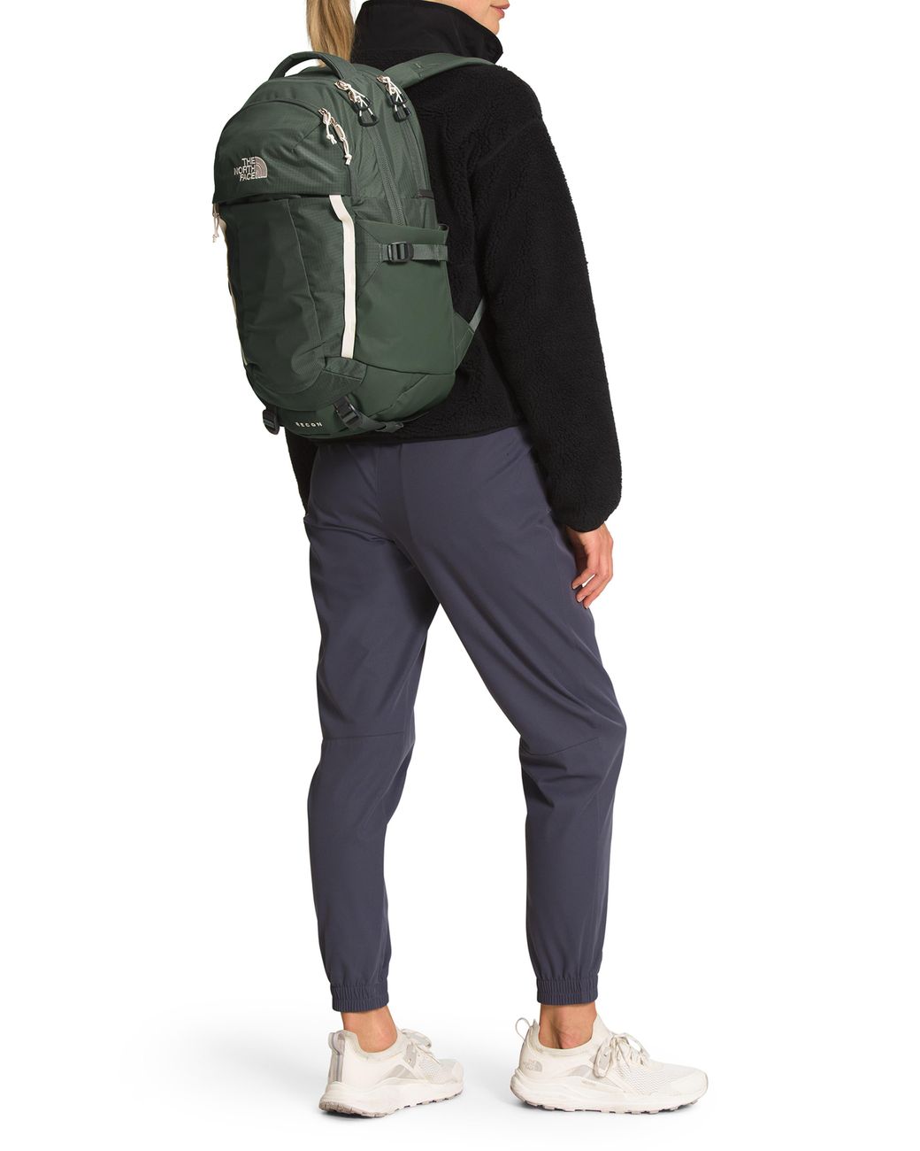 North face top recon backpack green