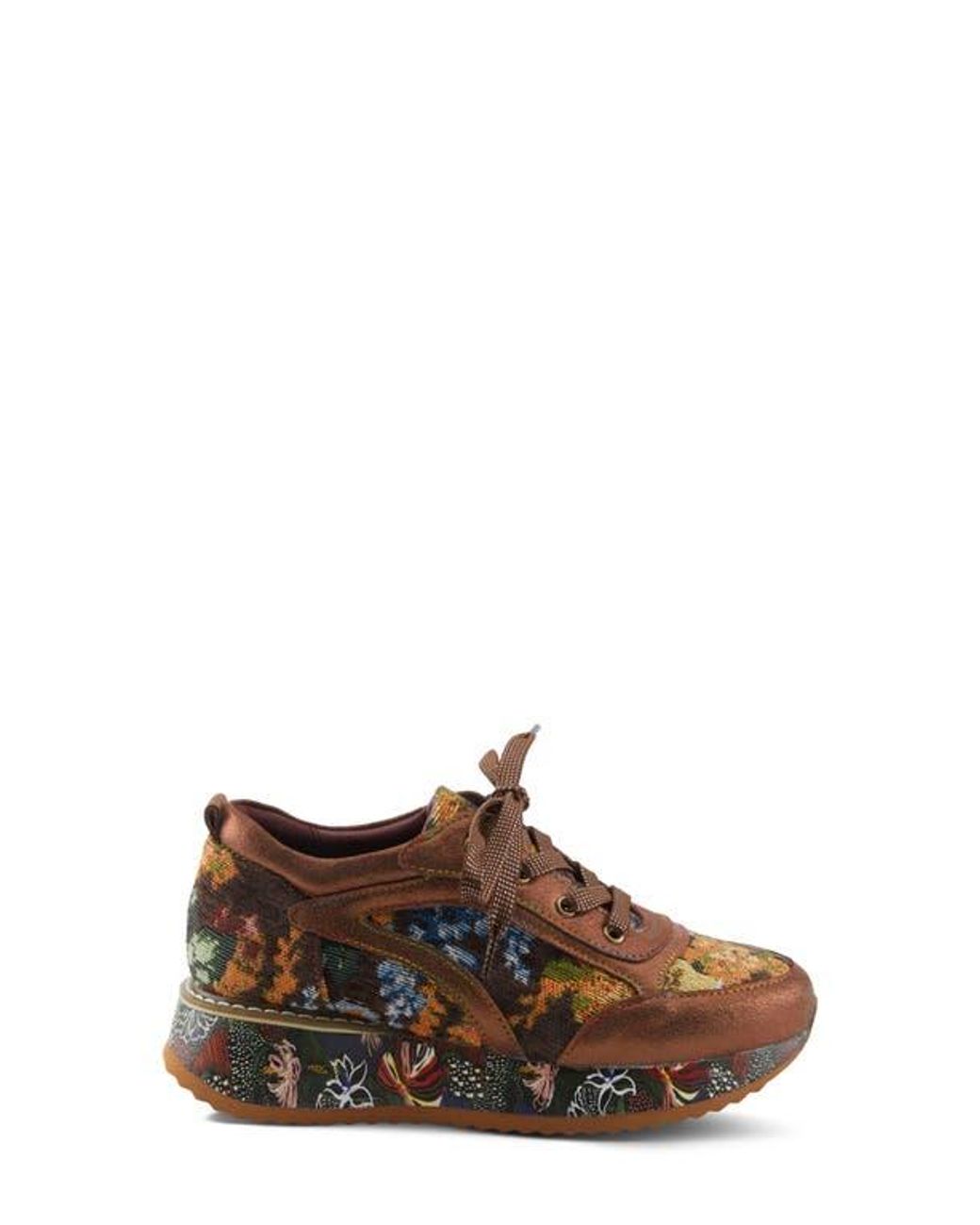 Spring Step Brown Invidia Platform Sneaker