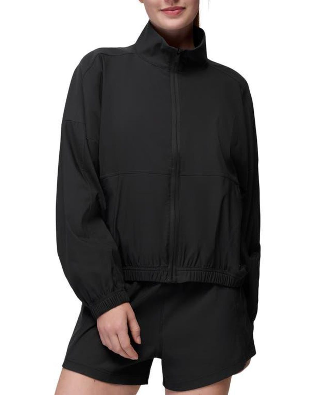Prana Black Send Off Crop Jacket