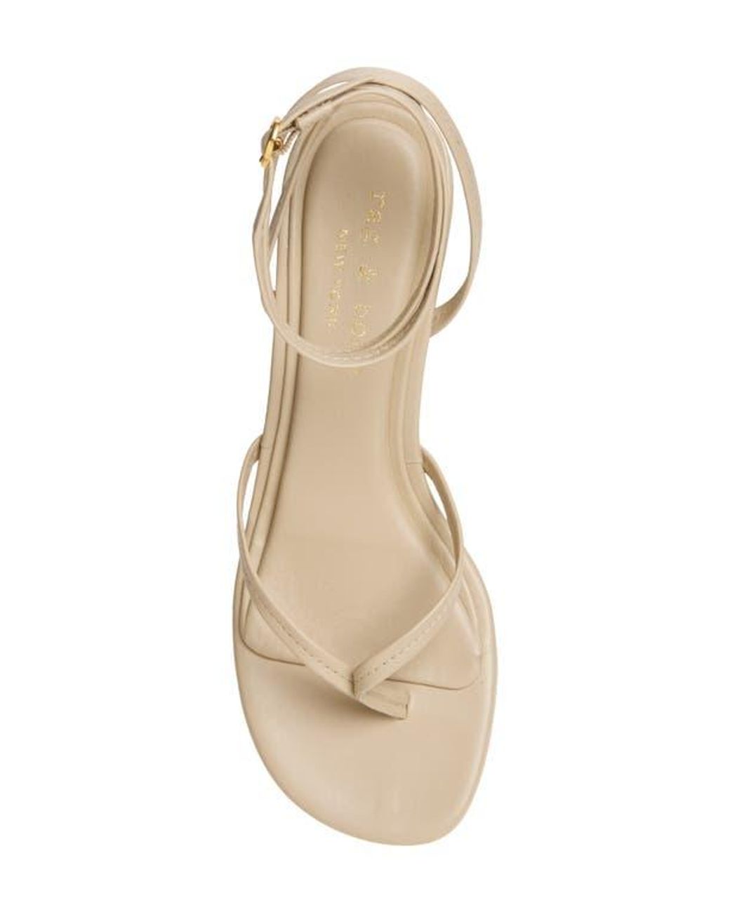 Rag & Bone Natural Gemma Ankle Strap Sandal