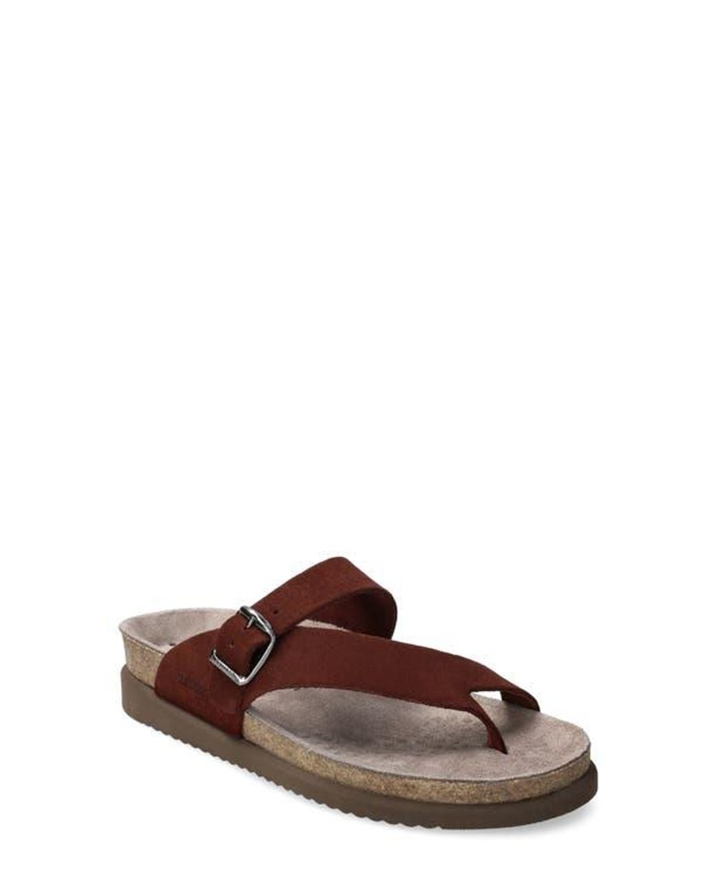 Mephisto Brown Helen Toe Loop Sandal