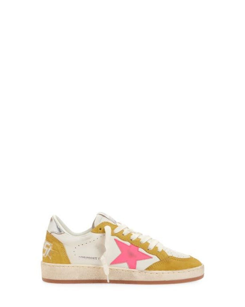 Golden Goose Ball Star Low Top Sneaker in Pink | Lyst