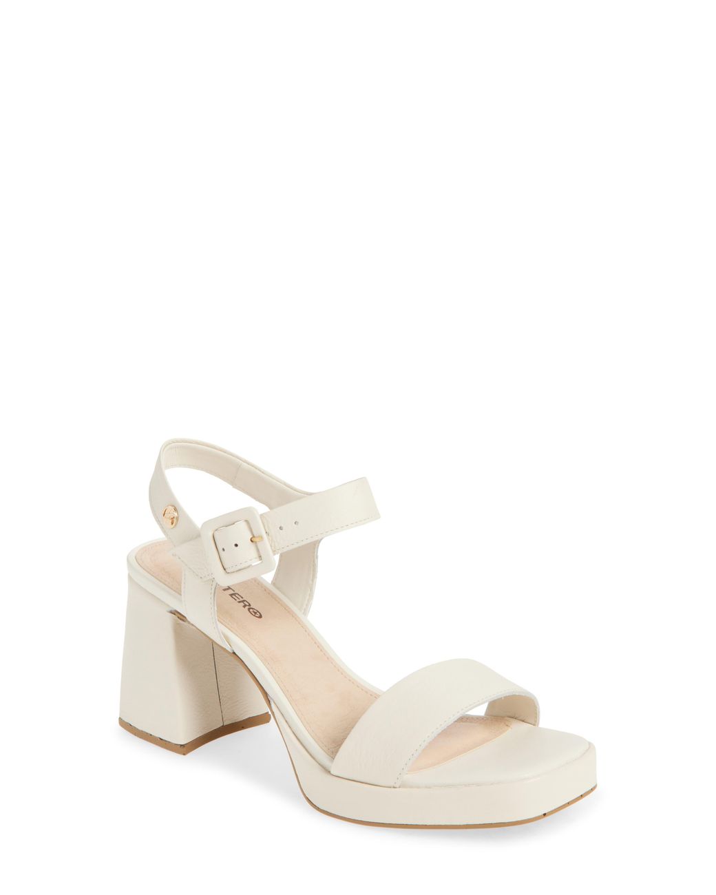 BOTTER White Britnet Ankle Strap Platform Sandal