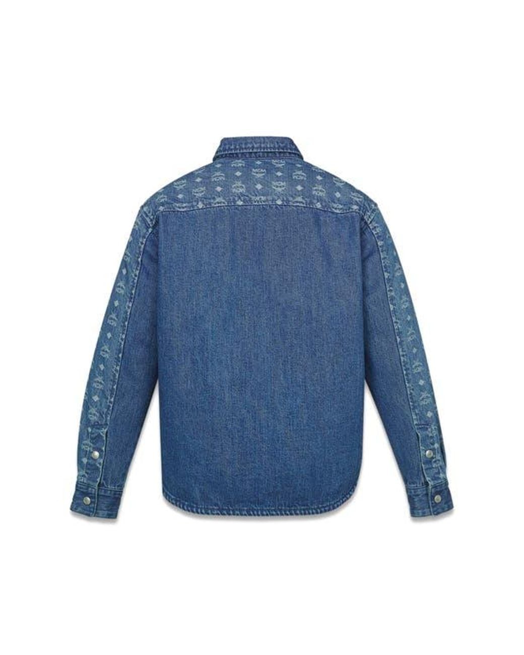 MCM Blue Monogram Jacket