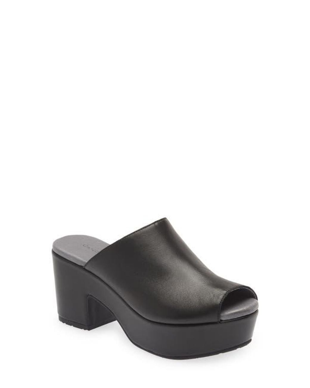 Chocolat Blu Gray Platform Slide Sandal
