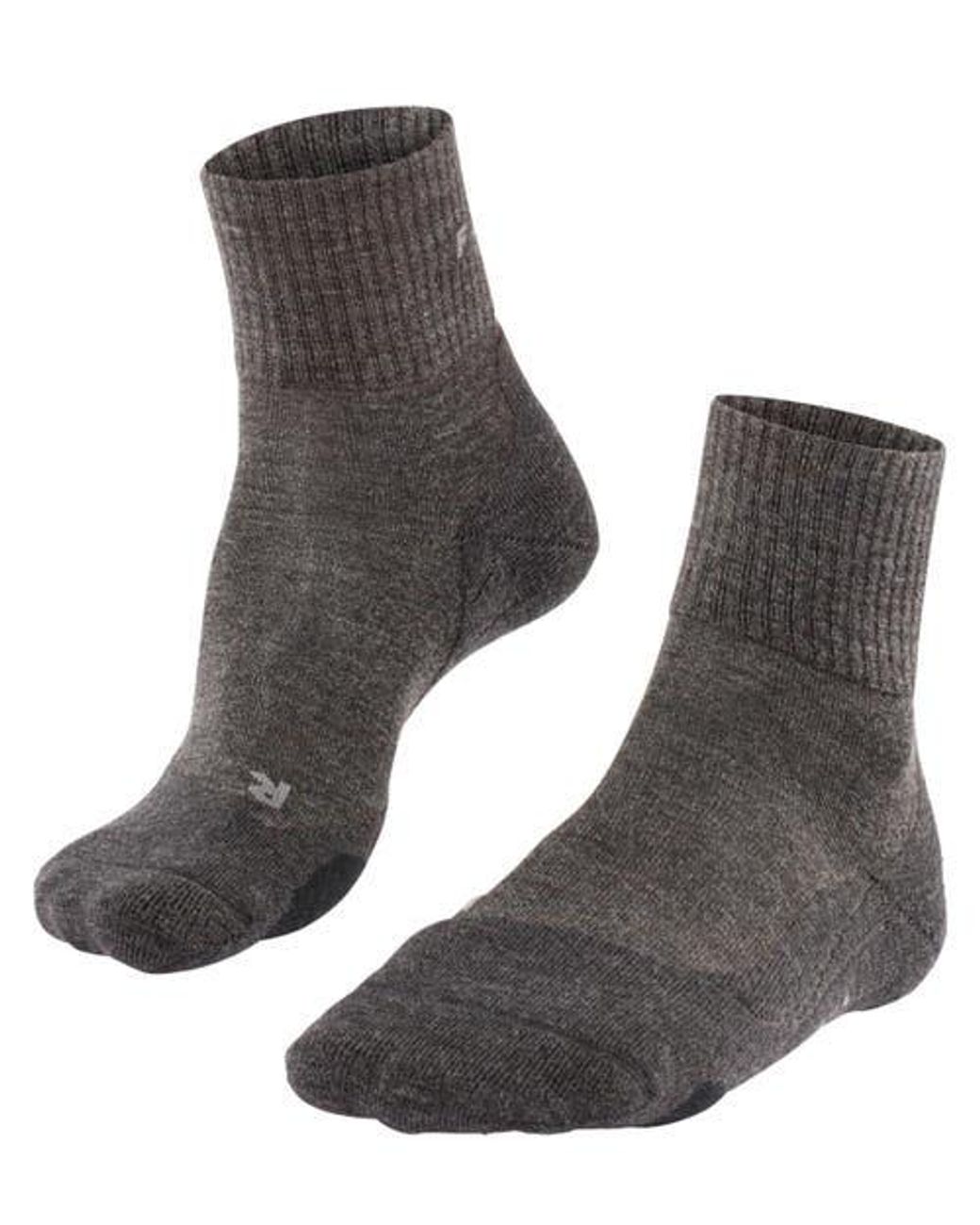 Falke Gray Tk2 Explore Wool Short Hiking Socks for men