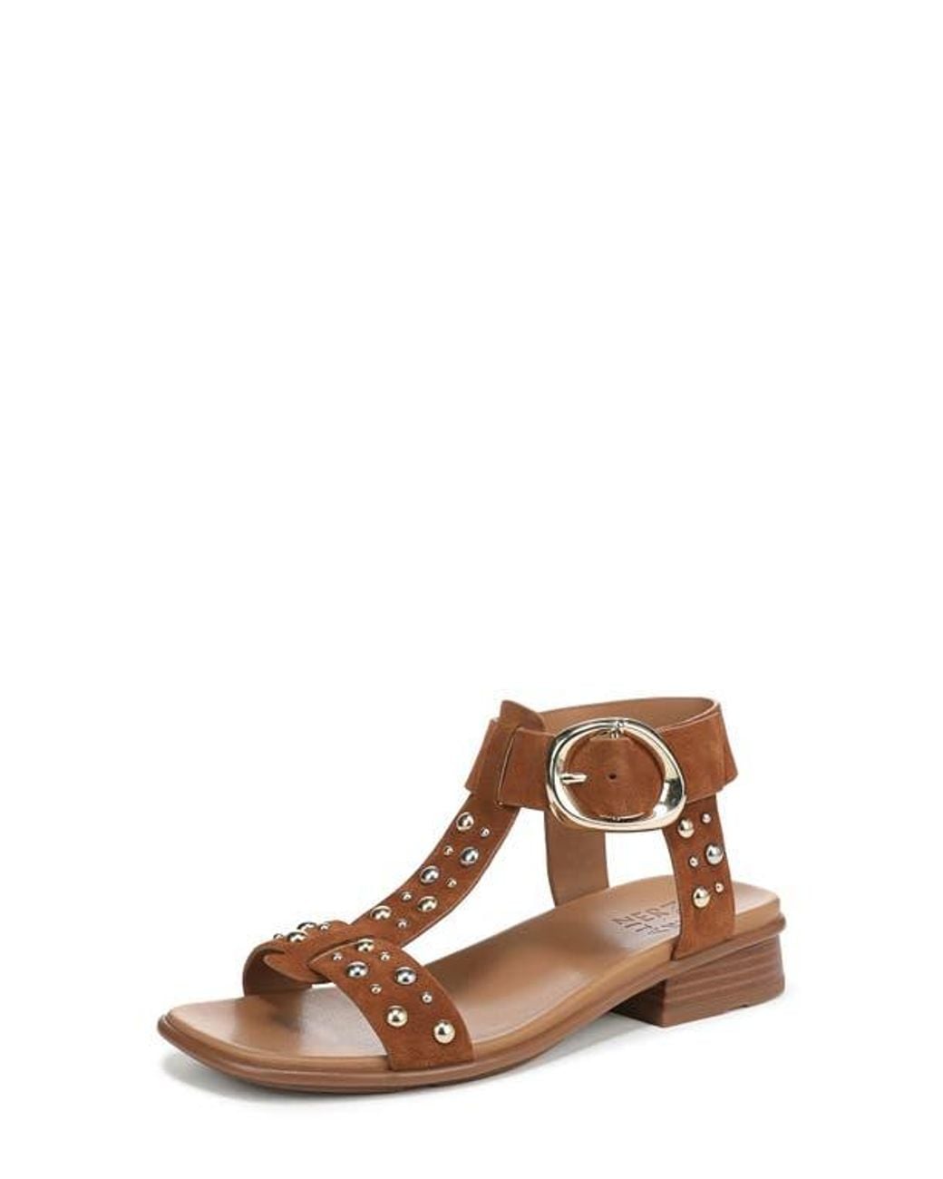 Naturalizer Brown Brandy T-Strap Sandal