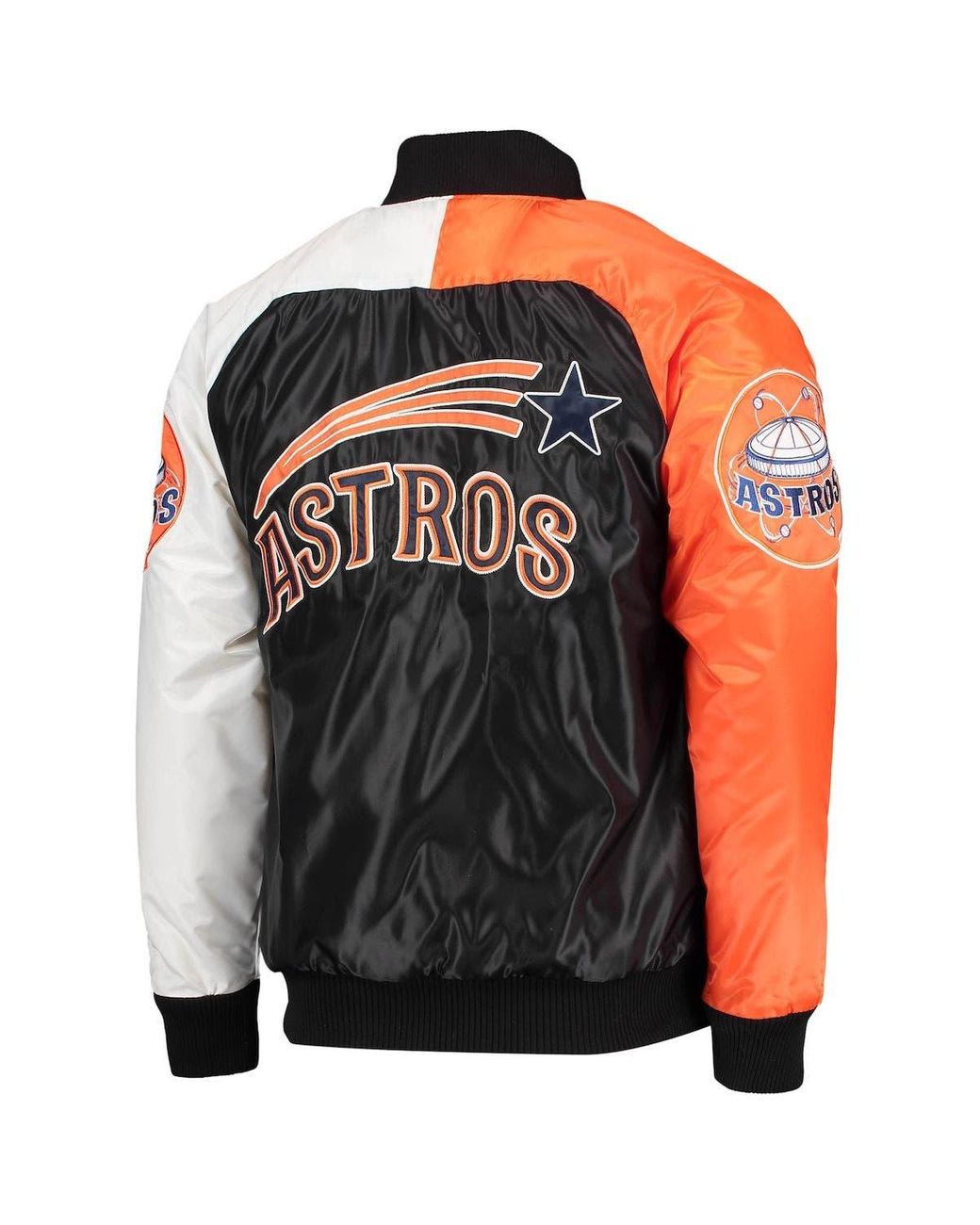 Starter /orange Houston Astros Varsity Tri-color Satin Full-snap Jacket At  Nordstrom in Blue for Men
