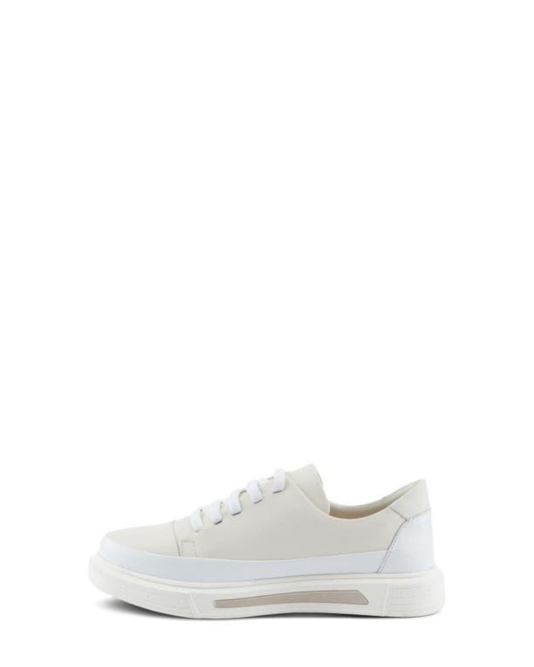 Spring Step White Dune Platform Sneaker