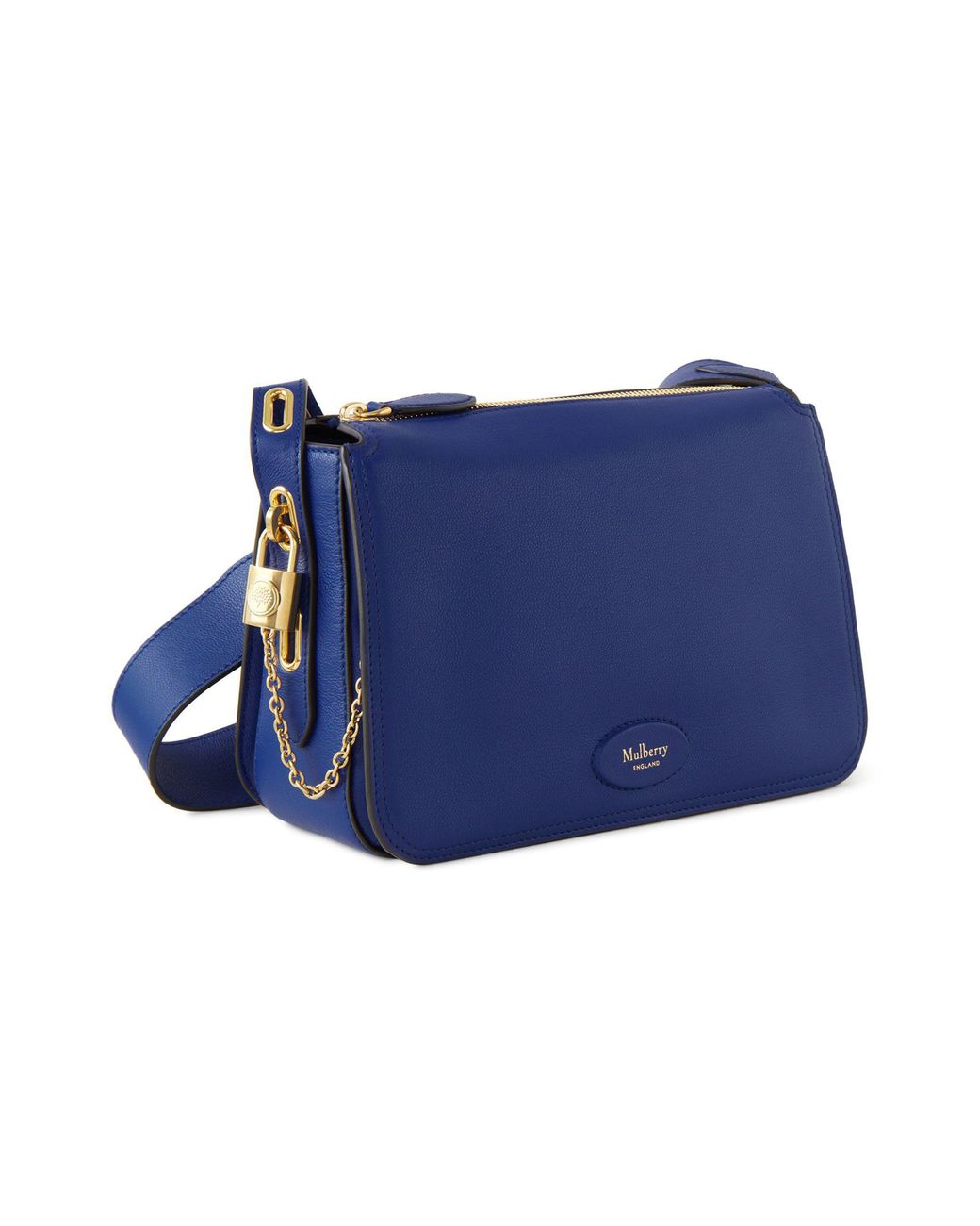 Leather crossbody bag Mulberry Blue in Leather - 33416434
