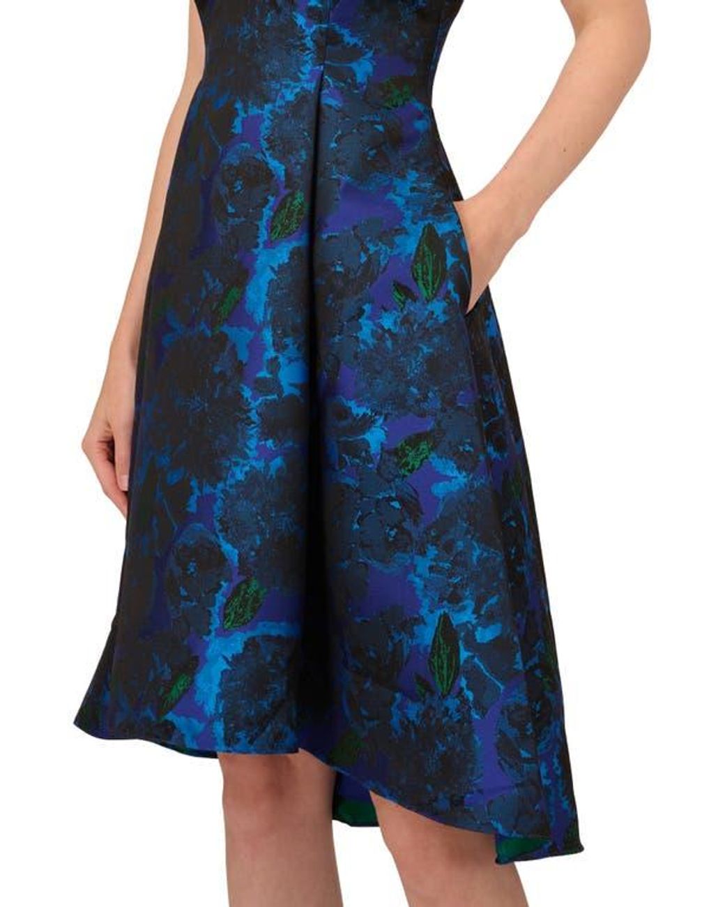 adrianna papell women's floral jacquard fit & flare dress Floral Jacquard Fit & Flare Dress (Women)