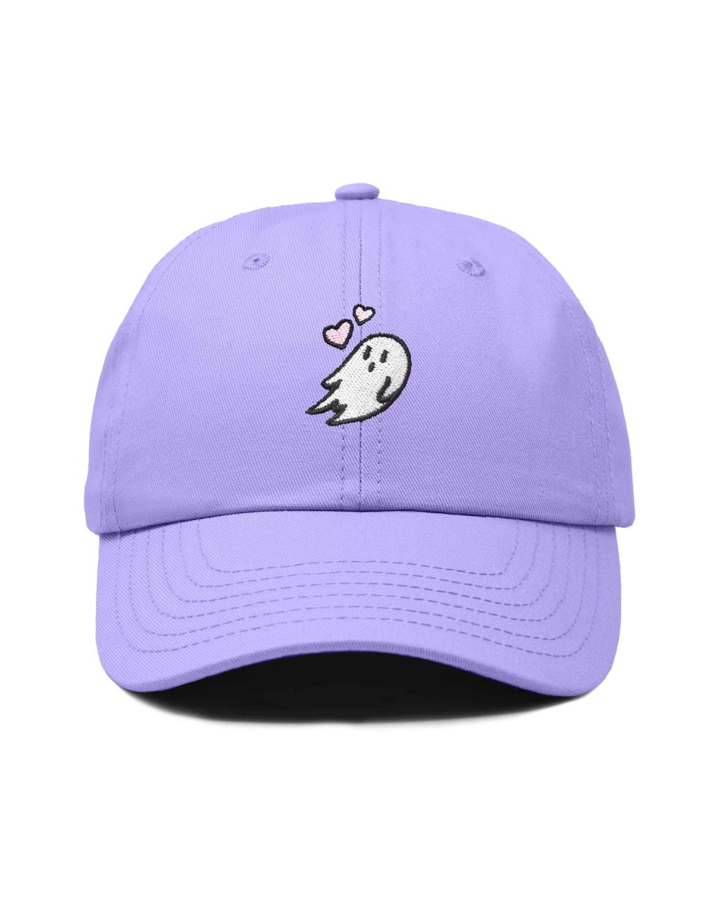 Alix Purple Heartly Ghost Embroidered Cap