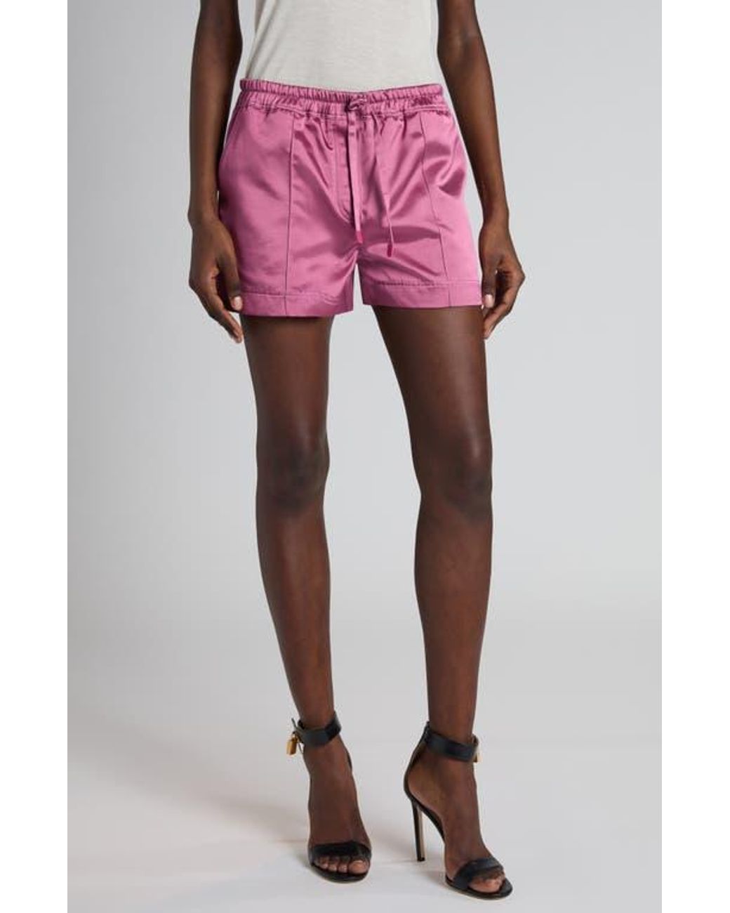 ショートパンツ TOM FORD Logo nylon shorts Fuchsia 22328483_52217863_1000.jpg