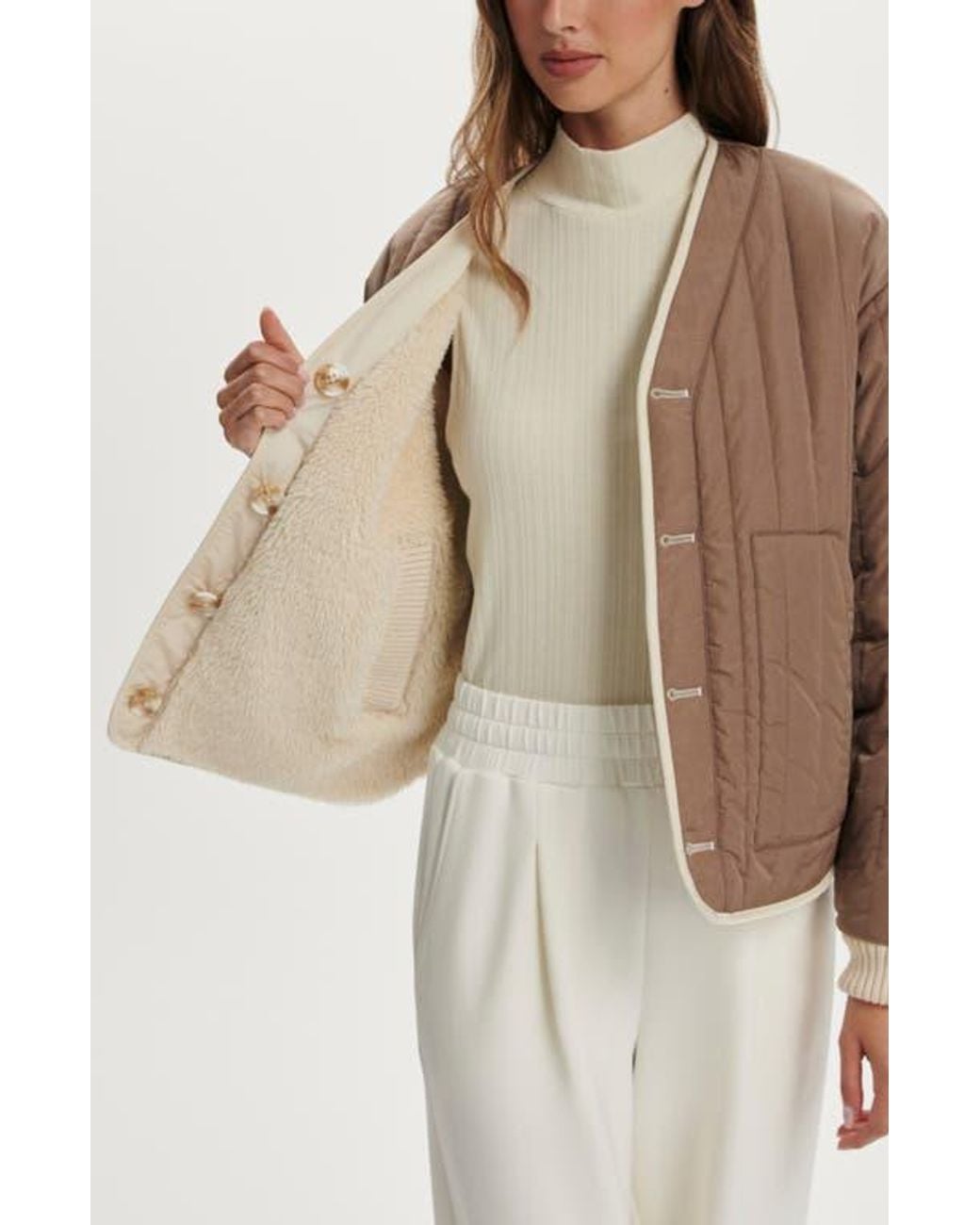 Varley Brown Drew Reversible Jacket