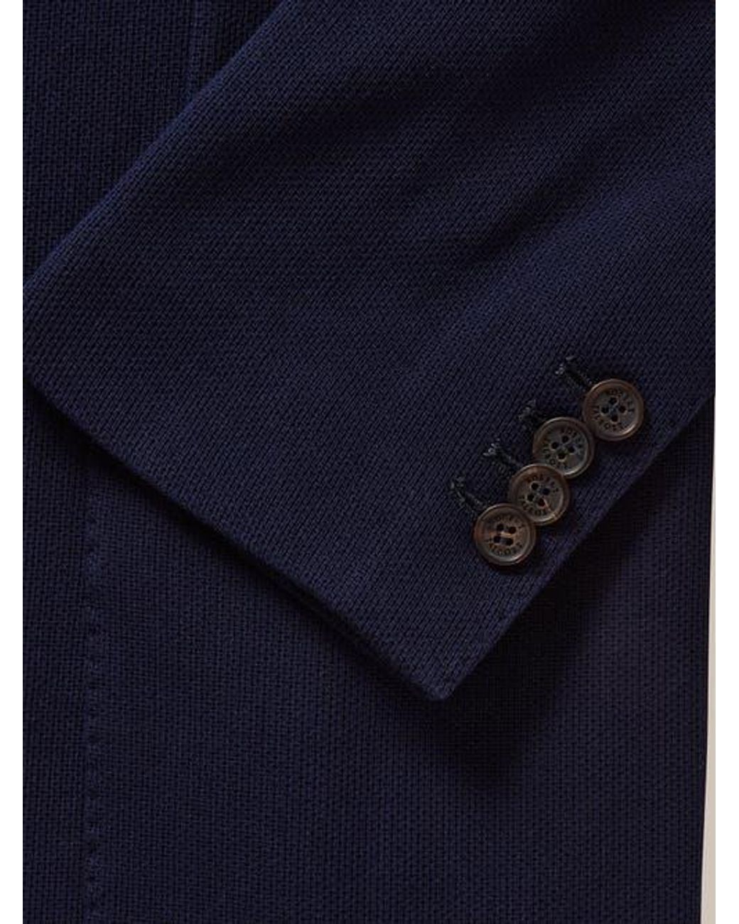 Robert Talbott Blue Wright Knit Blazer for men