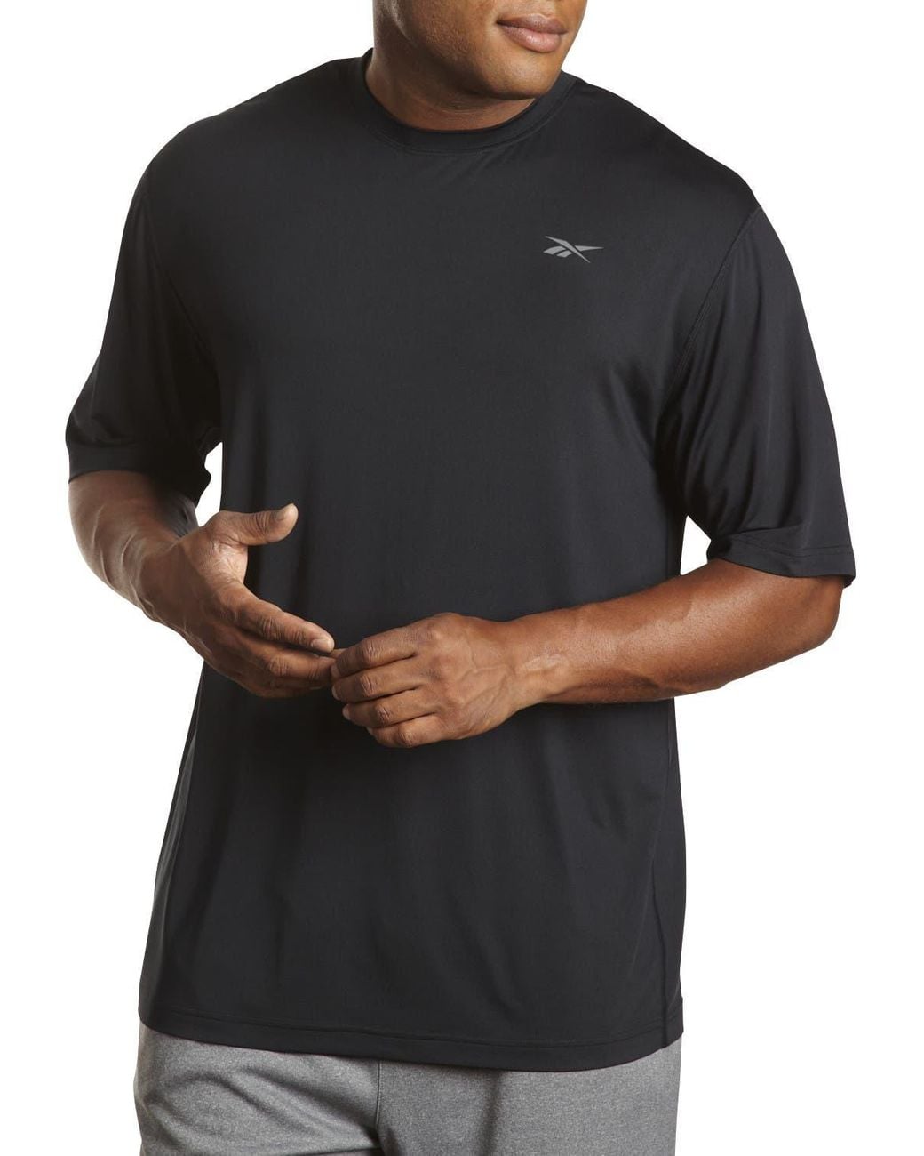 Reebok Black Big & Tall Base Layer Top for men