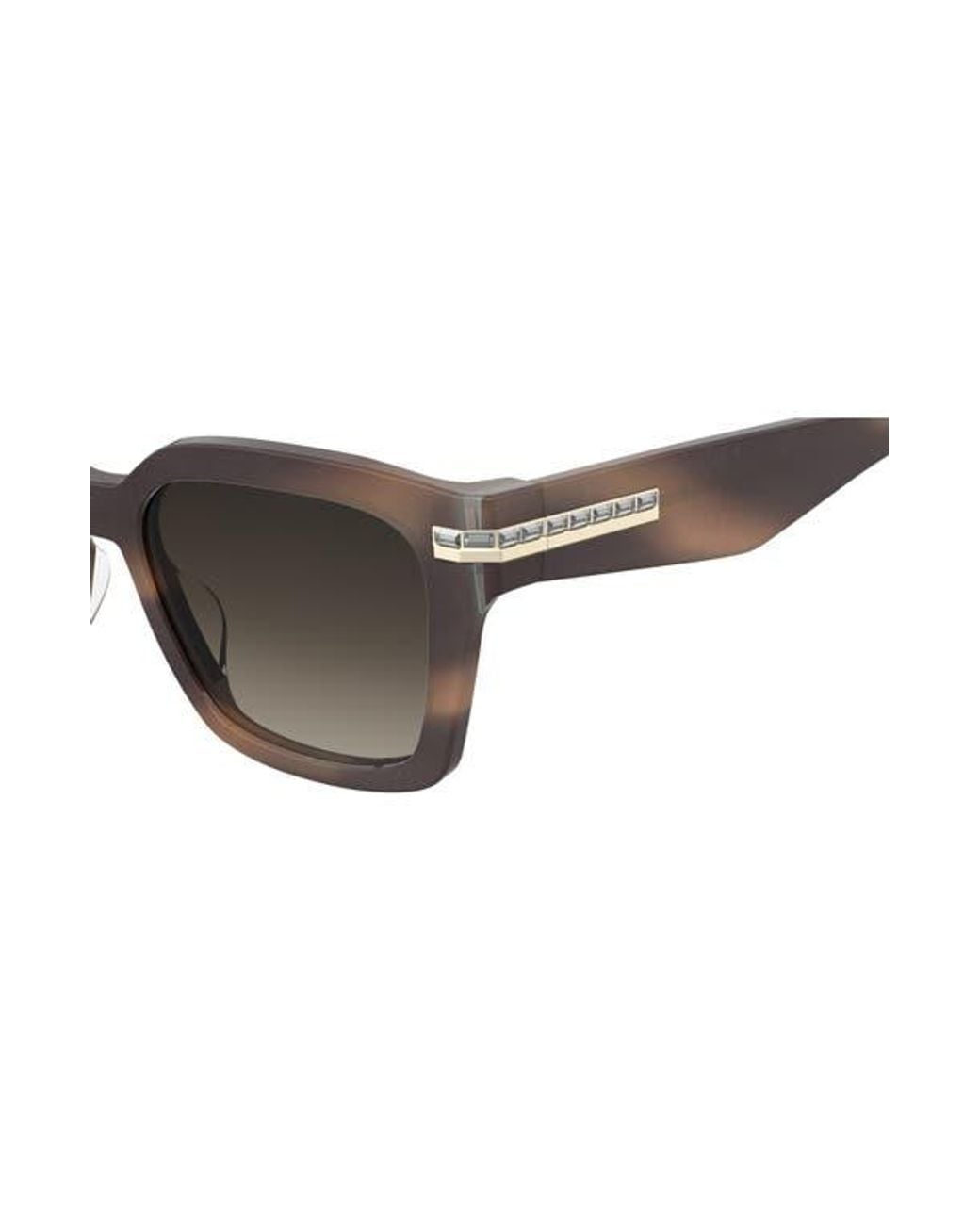 Stuart Weitzman Brown 54Mm Gradient Polarized Square Sunglasses