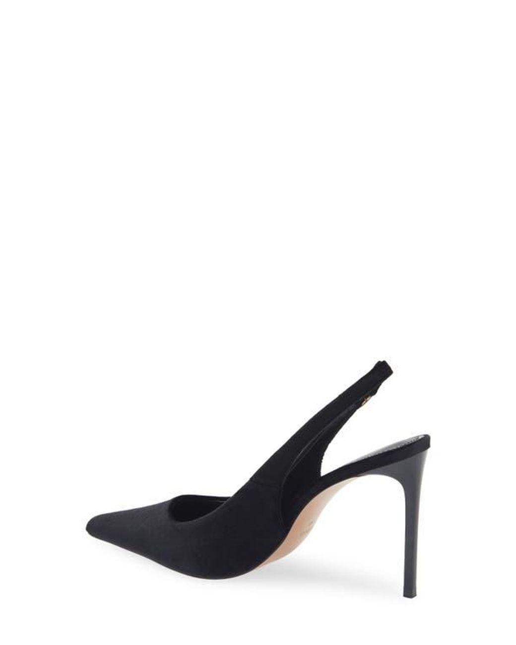 Mango Blue Slingback Pointed Toe Pump