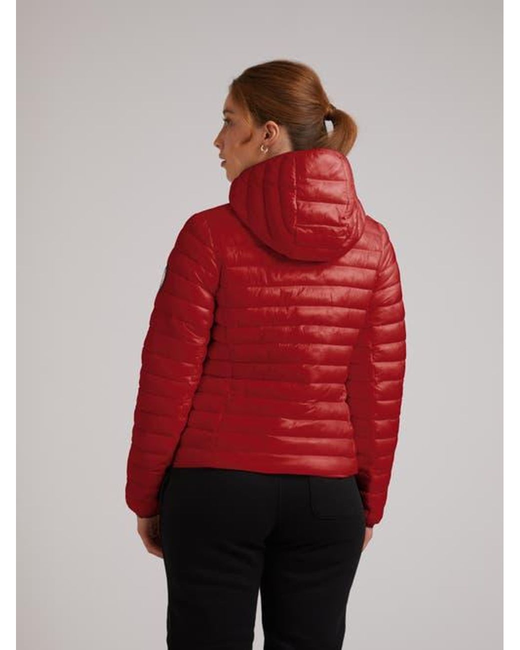 Jacket Red Satell1Te Padded Hooded Jacket