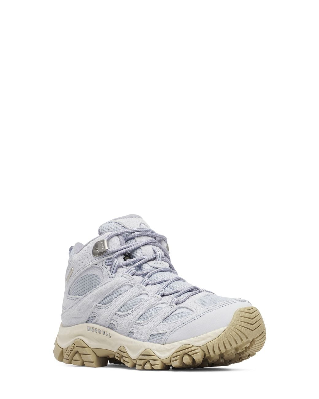 Merrell White Moab 3 Waterproof Mid Hiking Boot