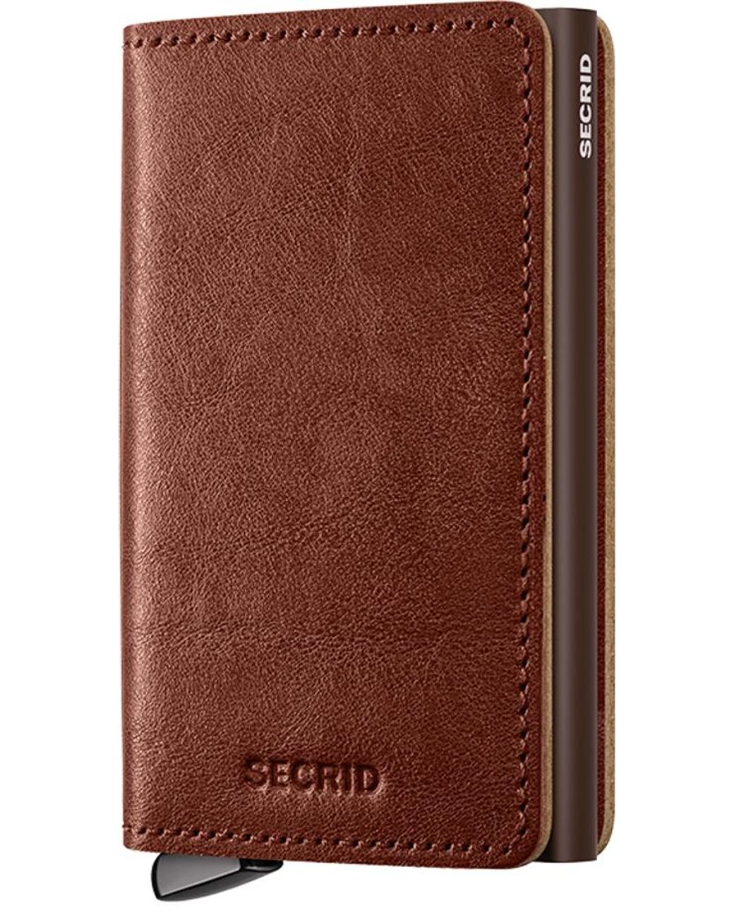Secrid Brown Premium Slimwallet+ Basco for men