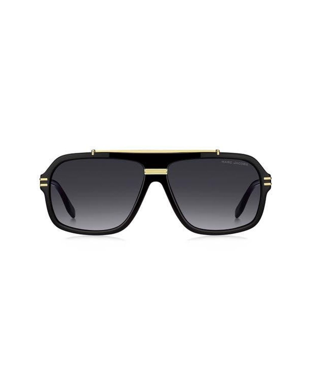Marc Jacobs Black 58Mm Gradient Flat Top Rectangular Sunglasses for men