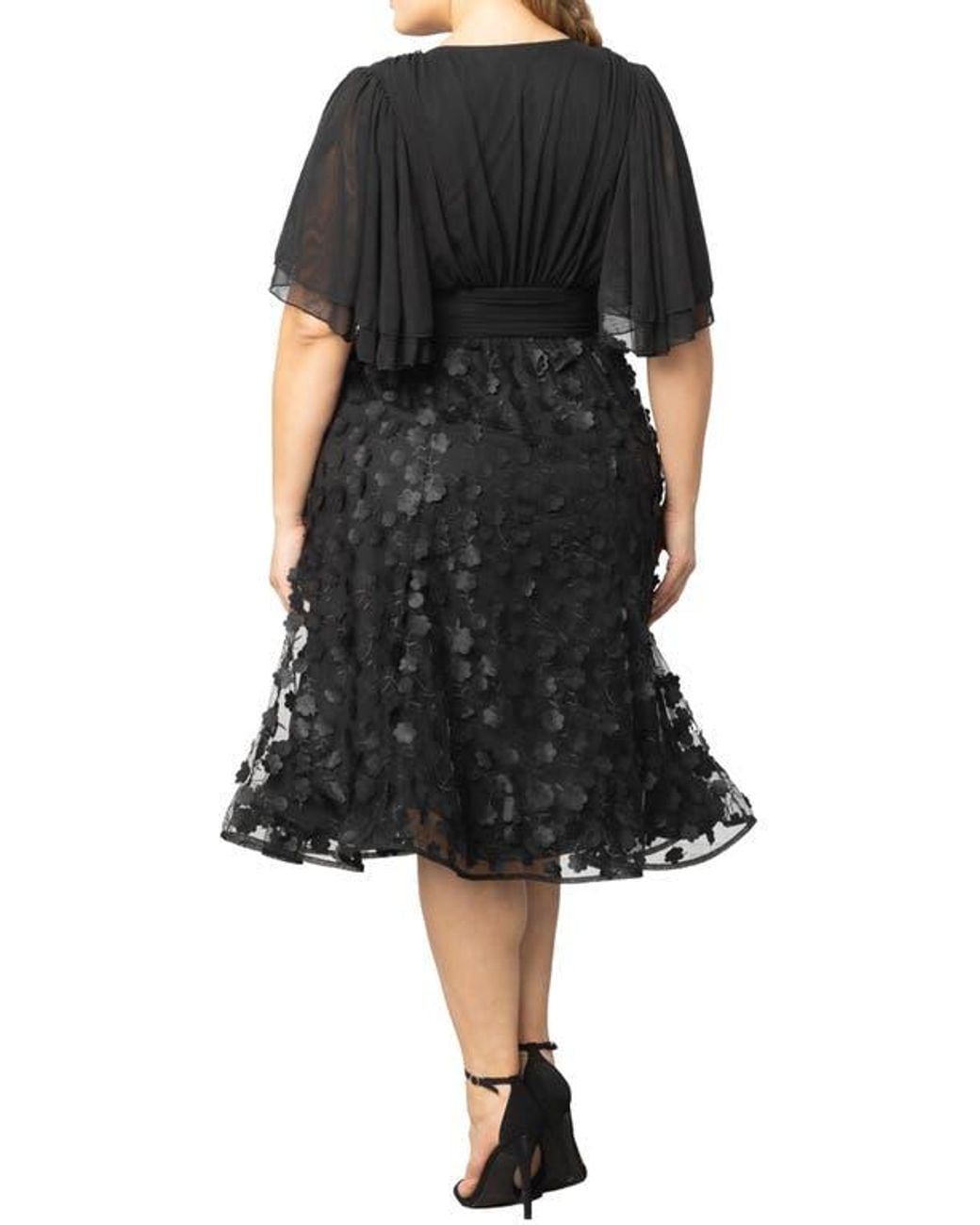 chinese dress ladies Kiyonna Plus Size Eternal Embroidered Bodice Evening Gown