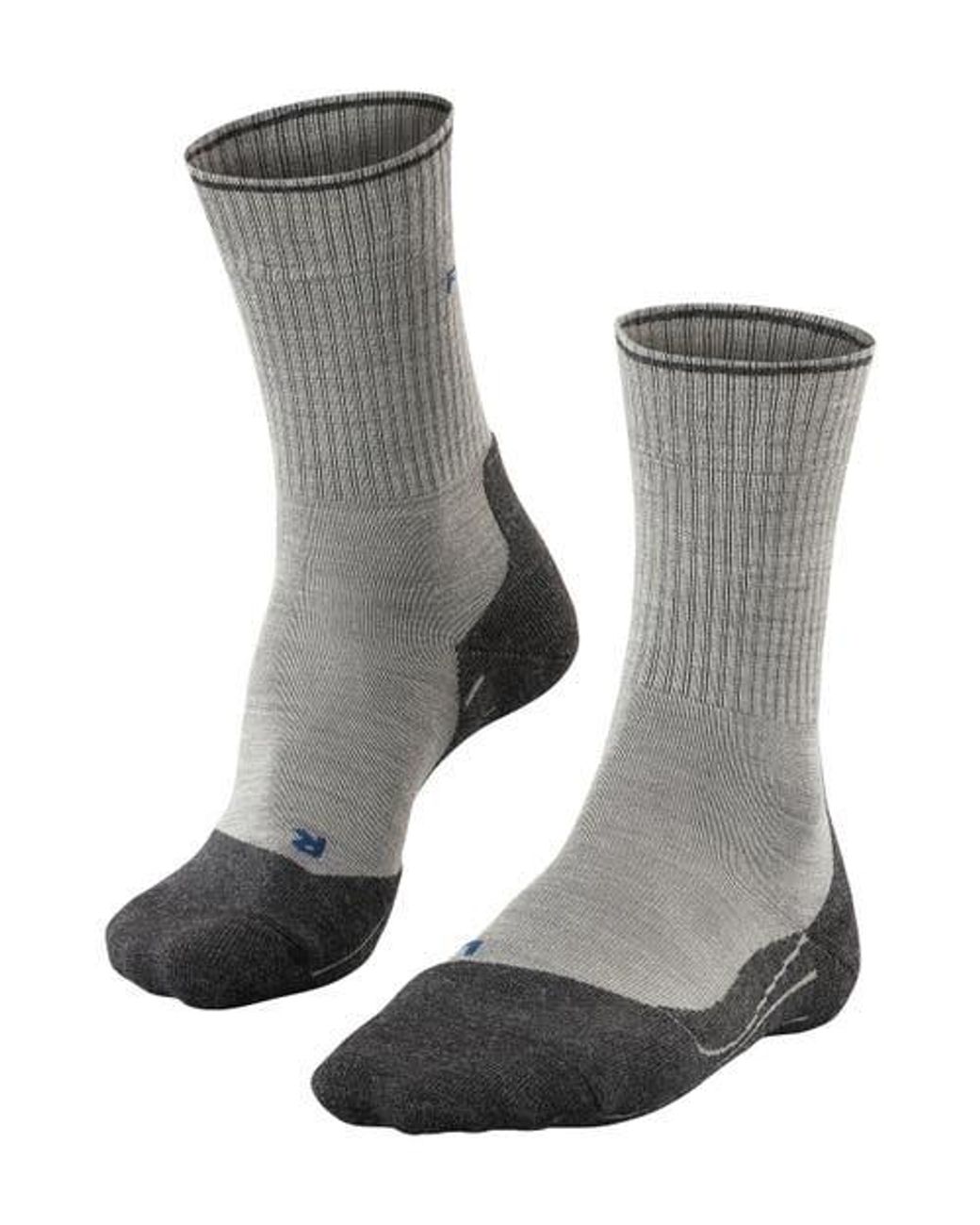 Falke Gray Tk2 Explore Wool Silk Hiking Socks for men