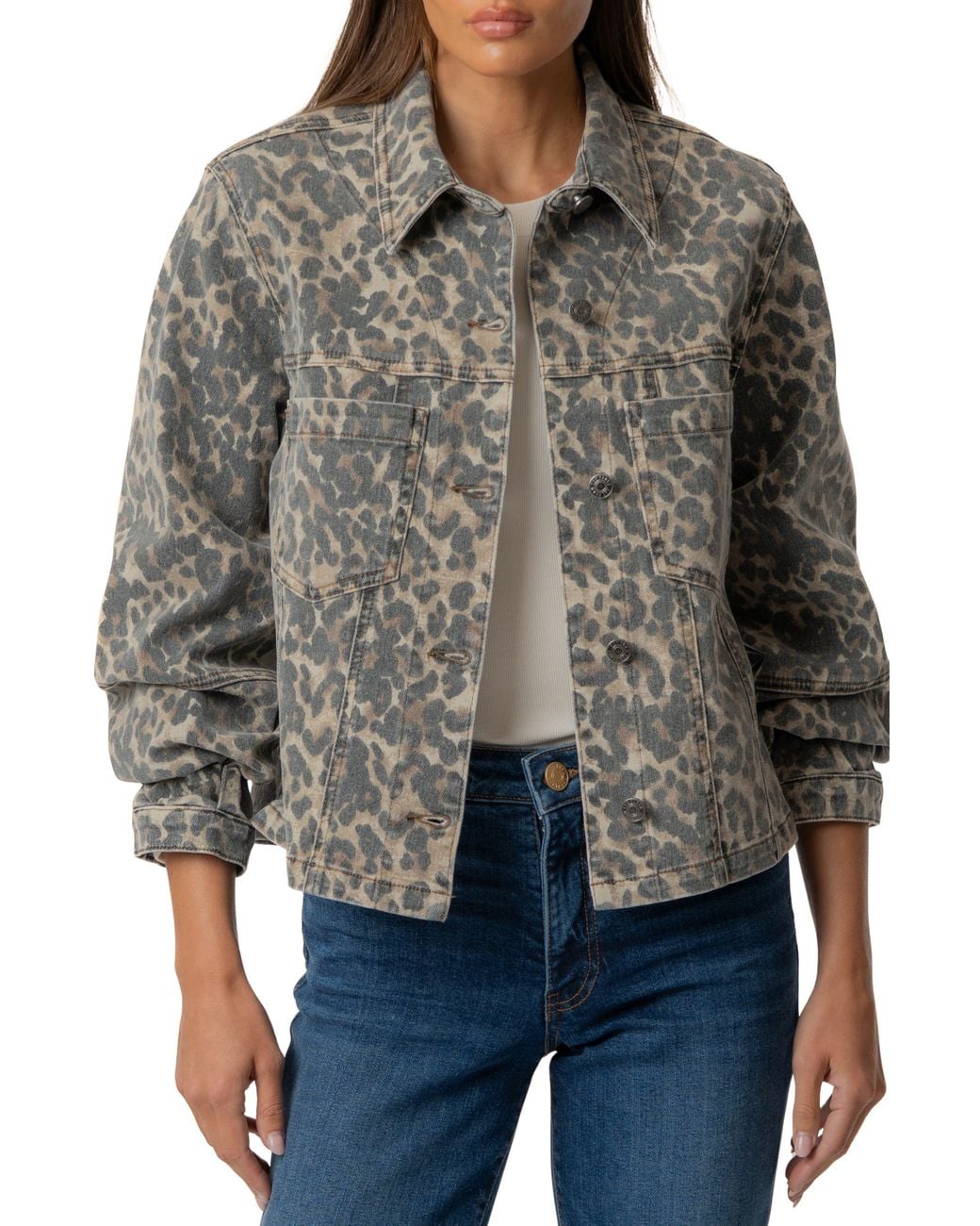 Kut From The Kloth Gray Bailey Button Front Jacket
