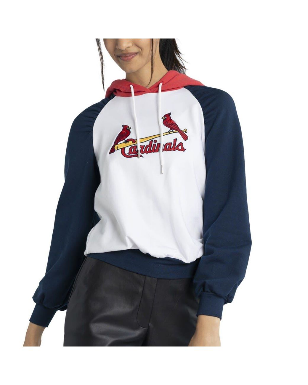 Lusso St. Louis Cardinals Marlowe Tri-blend Raglan Pullover Hoodie At  Nordstrom in Blue