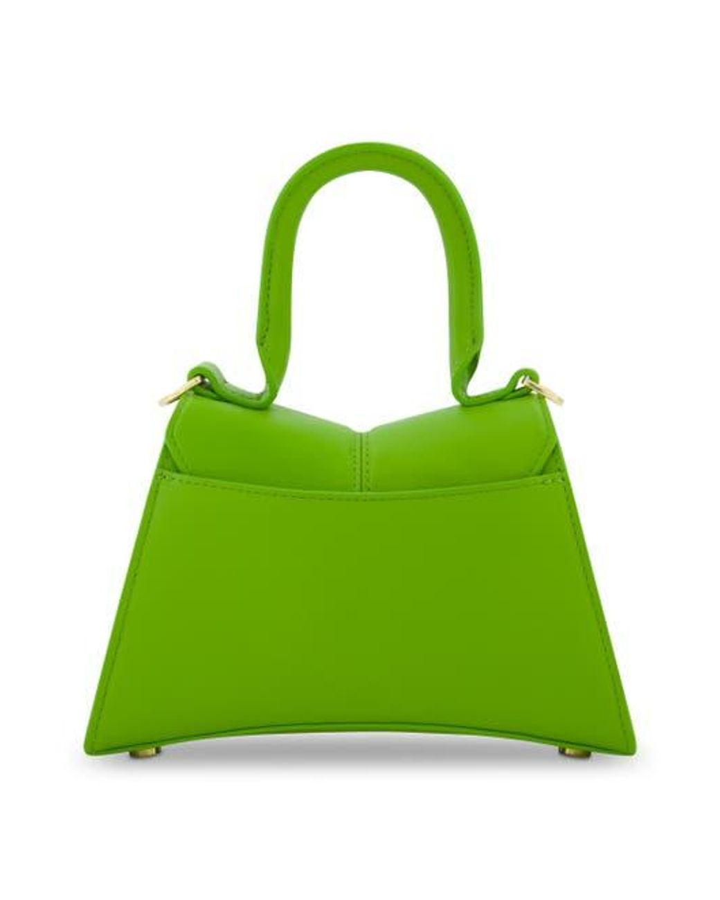Mac Duggal Hardware Detail Angular Mini Leather Handbag in Green | Lyst