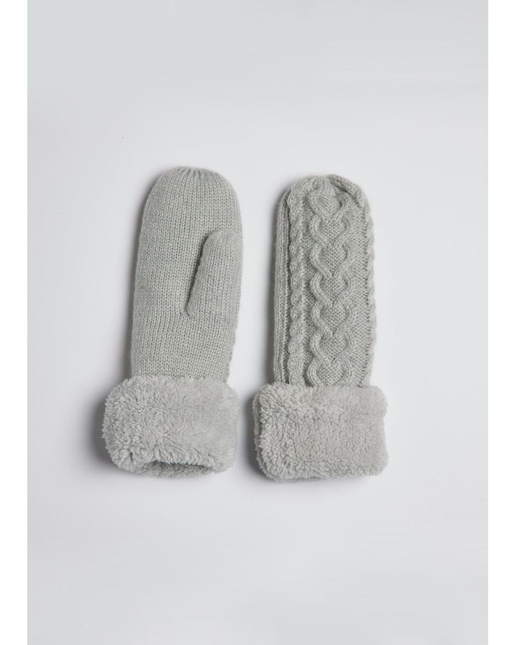 Hat Attack Gray Flurry Lined Mitten