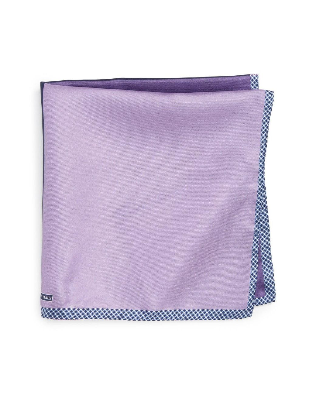 Nordstrom Purple Panel Silk Pocket Square for men