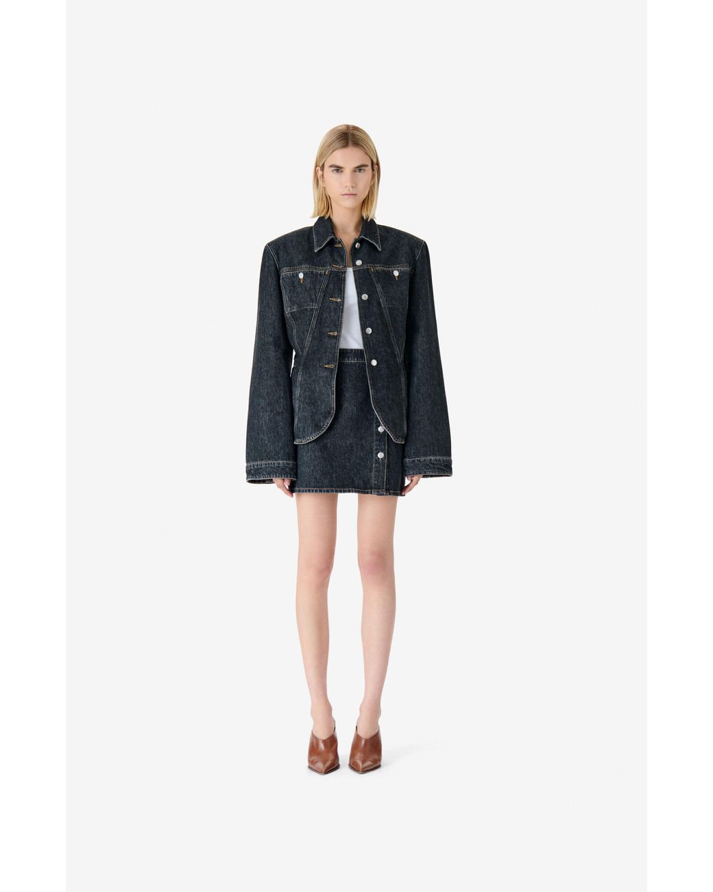 IRO Black Isya Mini Skirt